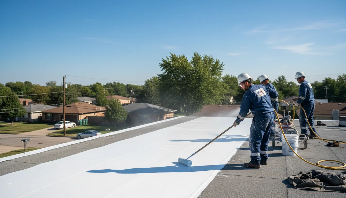 Commercial roof coating in Vincennes, IN near me